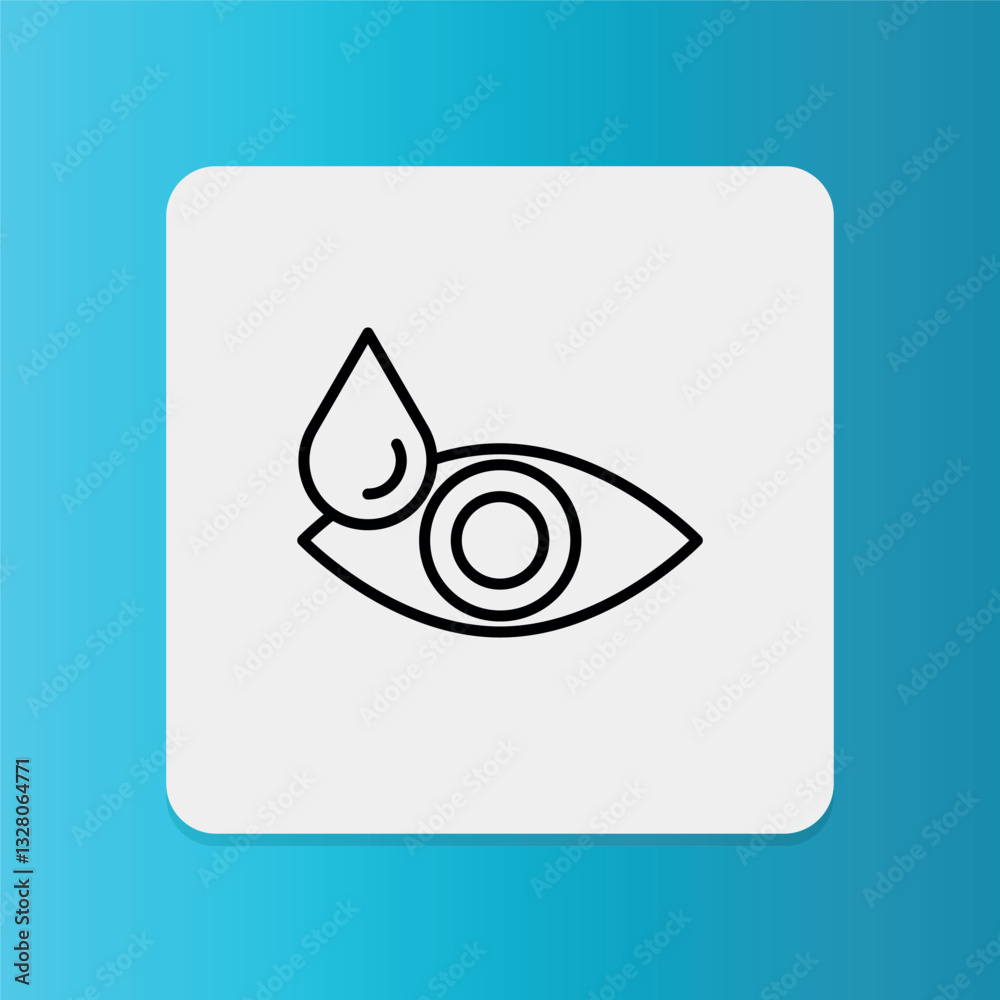 Eye Drops icon. Editable stroke. Vector illustration.
Eye Drops icon. Editable stroke. Vector illustration.