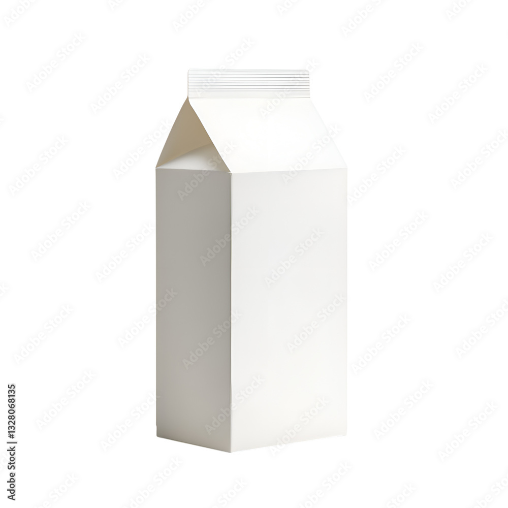 Blank White Milk Carton with Cap Isolated on Transparent Background. Realistic Packaging Mockup for Dairy, Juice. Milk Carton Packaging Blank White Milk Carton with Cap Isolated on Transparent Background. Realistic Packaging Mockup for Dairy, Juice. Milk Carton Packaging