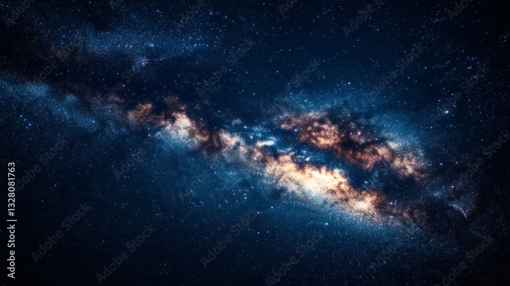 Fototapeta premium Cosmic Dust and Stars in the Night Sky