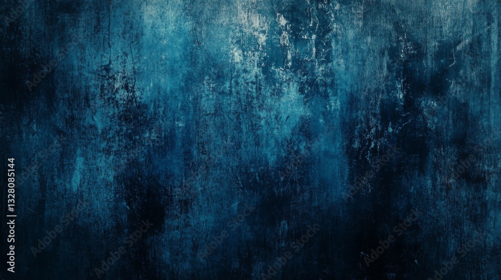 Naklejka premium Dark Blue Textured Background Abstract Grunge Wall