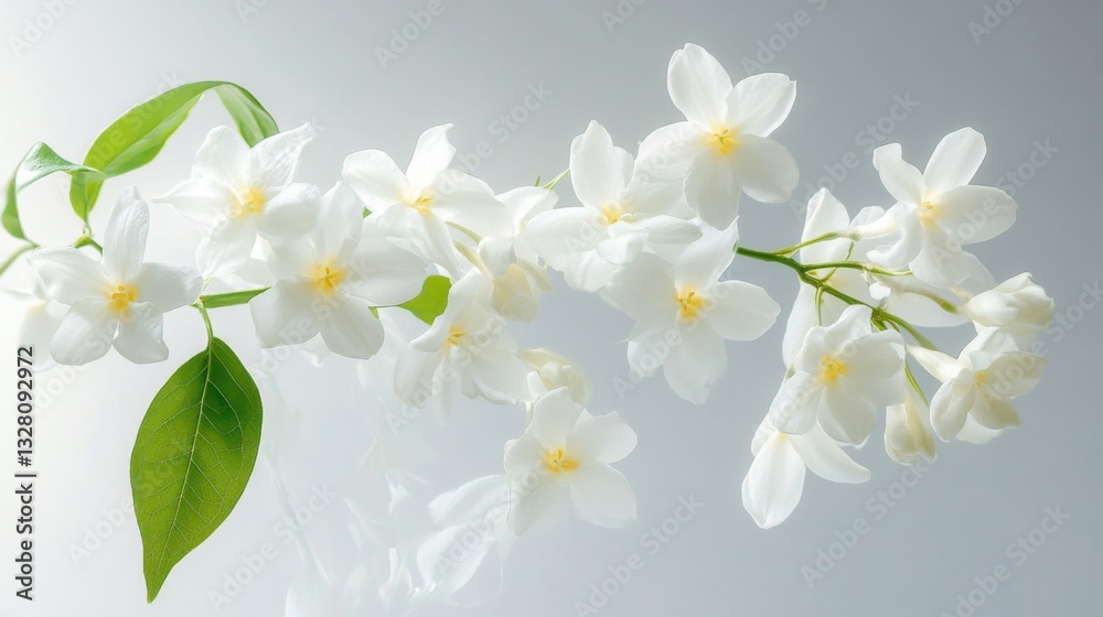 Obraz premium Delicate White Blossoms on Branch