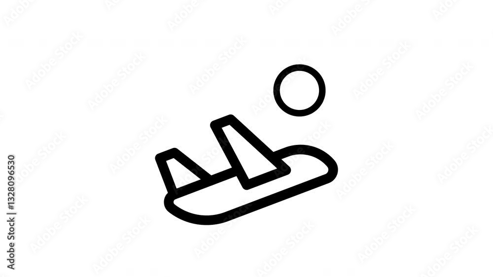 airplane animated icon