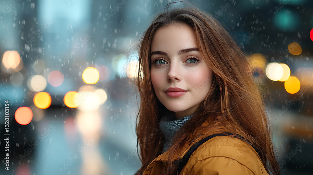 Fashion photographer directing a photoshoot in los angeles urban setting portrait in rainy weather vibrant city lights creative vibe Fashion photographer directing a photoshoot in los angeles urban setting portrait in rainy weather vibrant city lights creative vibe