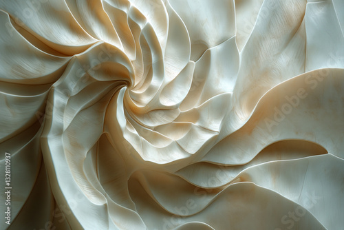Spiral of Stone: A Fractured, Geological Abstract.