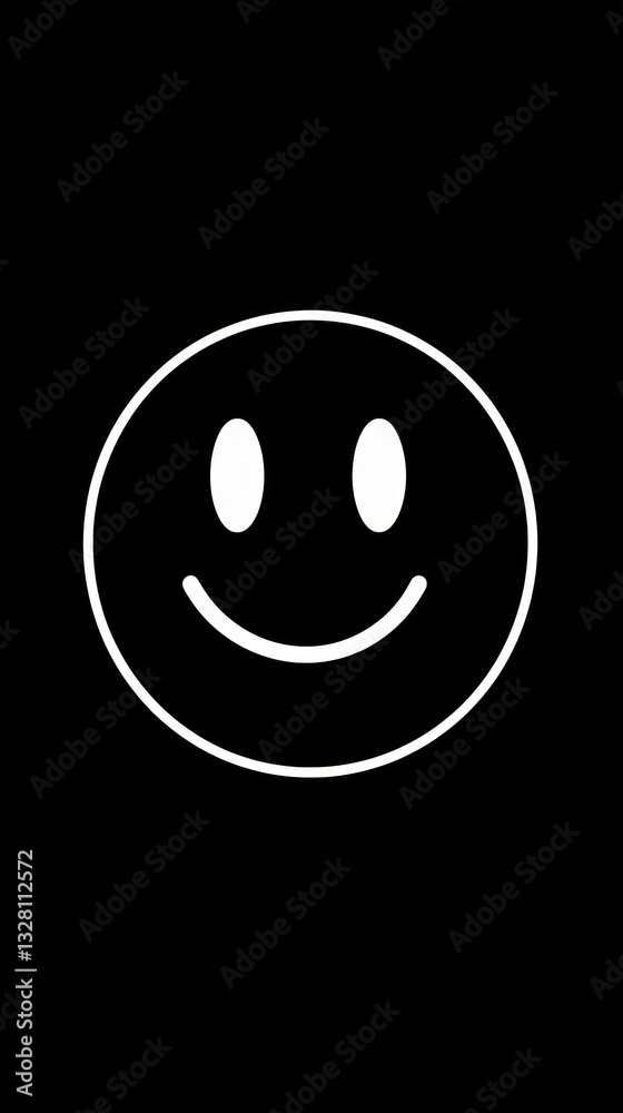 Smily face symbol icon cartoon black white. Smily face symbol icon cartoon black white.