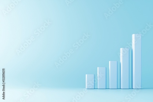 Economic Performance Employment Concepts. Abstract bar chart on a blue background depicting growth. Free Download Economic Performance Employment Concepts. Abstract bar chart on a blue background depicting growth. - GFXLoad