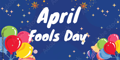 illustration vector for april fools day event 1 april celebration, April fools day background or banner design , April Fools Day. Suitable for Cards, banners, posters, social media