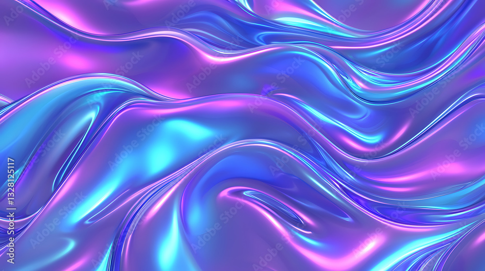 Obraz premium Dynamic fluid patterns abstract art digital background colorful waves artistic environment vibrant concepts