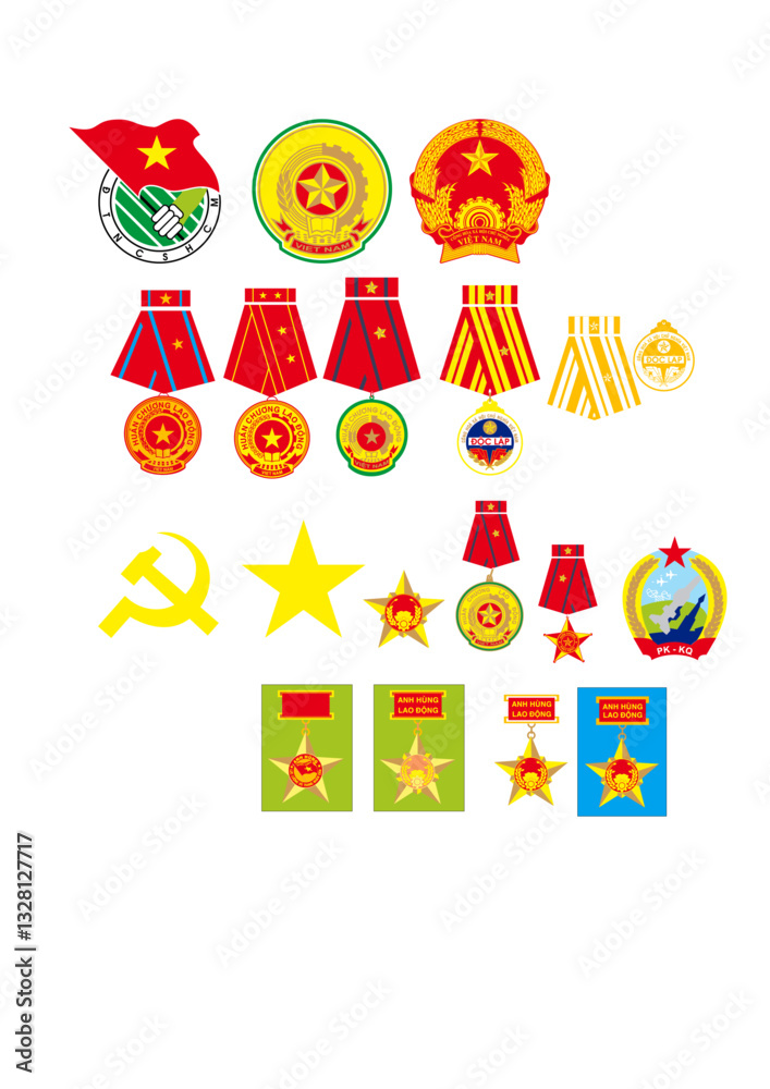 Naklejka premium music, coffee, patterns, bronze drums, medals