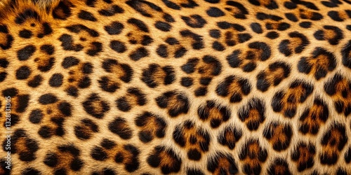 Minimalist Leopard Print Texture:  Elegant Brown and Beige Spots Seamless Pattern Background