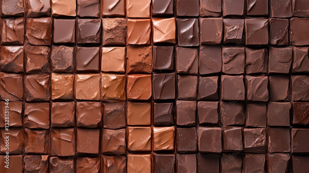 Brown Chocolate Squares Grid Texture Background Brown Chocolate Squares Grid Texture Background