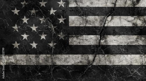 Distressed American Flag Grunge Texture