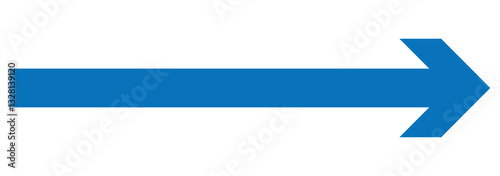 Long red arrow icon vector pointing right. Arrow shape element. Bold arrow icon. large size red long arrow. right Red set icon in flat.