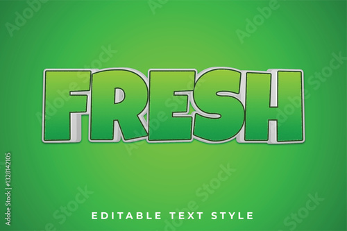 Fresh 3d text effect