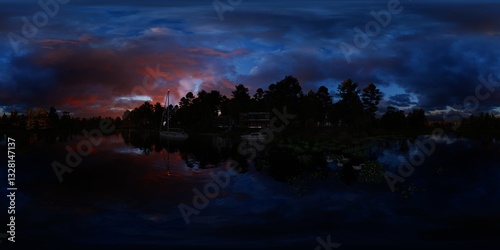 Φωτογραφία 360 HDRI enviroment 3D illustration.