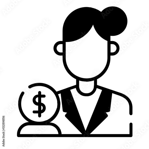 banker icon design dualtone