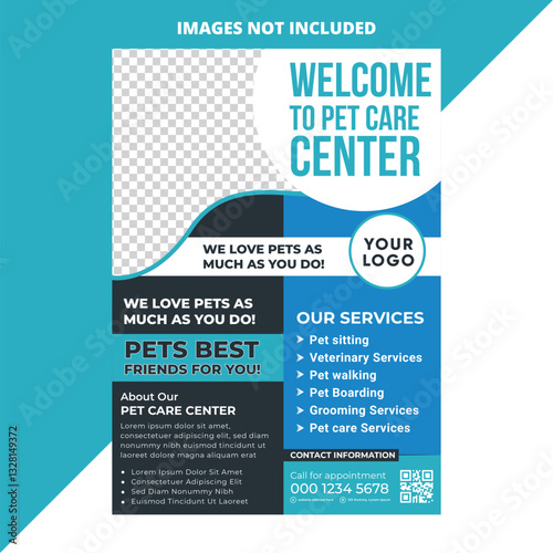 Dog Walker Flyer Banner for Dog Pet Services