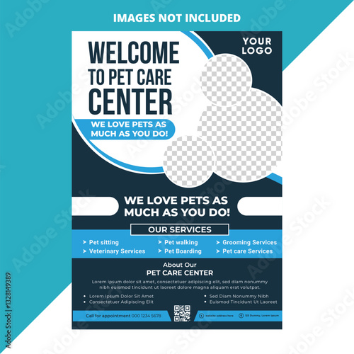 Dog Walker Dog Walking Pet Sitting Flyer Poster Layout