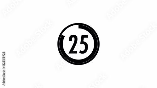 30 Seconds countdown timer. Digital clock countdown. 30 Seconds countdown timer on white background.