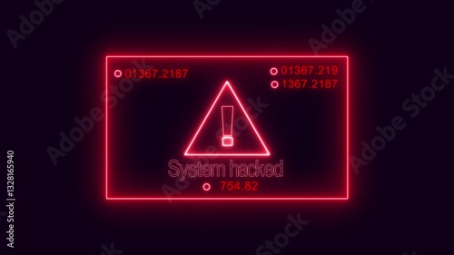  DATA hack security breach computer hacking warning message hacked alert.