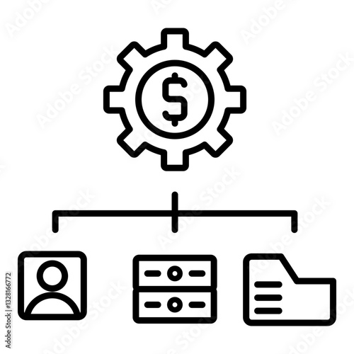 organizing icon