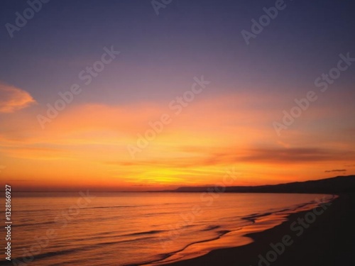 sunset over the sea