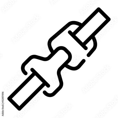 seat belt Line Icon