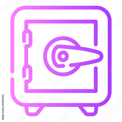 safebox Line Gradient Icon