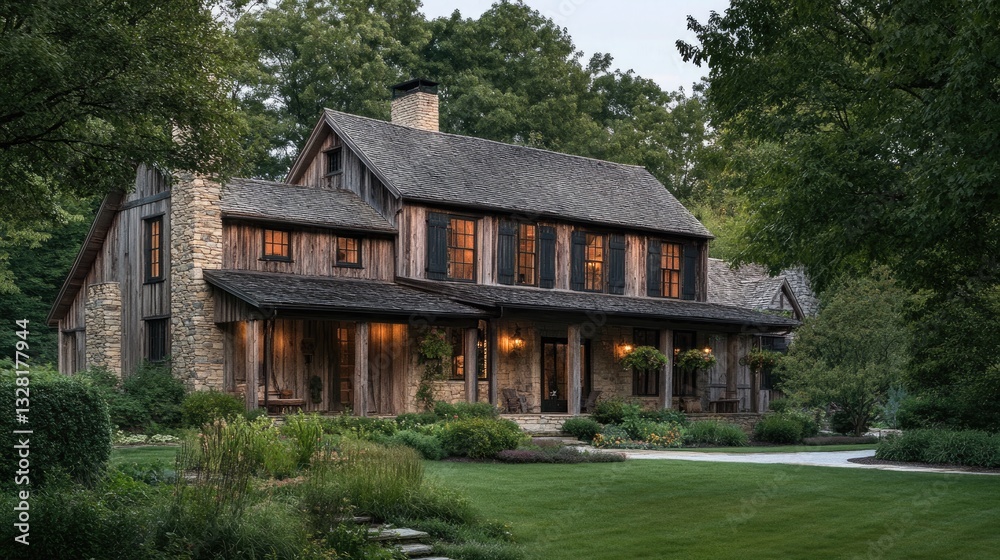 A rustic farmhouse with weathered wood, stone accents, and a nostalgic rural setting --ar 16:9 --v 6.1 Job ID: d4de4eb0-ad61-4702-916b-db2e7f5fdd60 A rustic farmhouse with weathered wood, stone accents, and a nostalgic rural setting --ar 16:9 --v 6.1 Job ID: d4de4eb0-ad61-4702-916b-db2e7f5fdd60