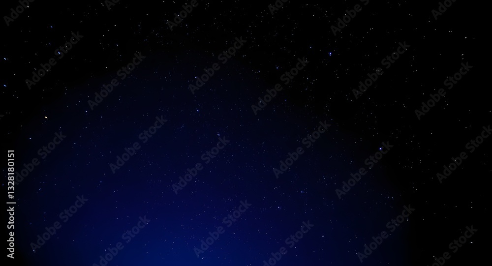 Fototapeta premium Gradient Night Sky with Scattered Stars Background.