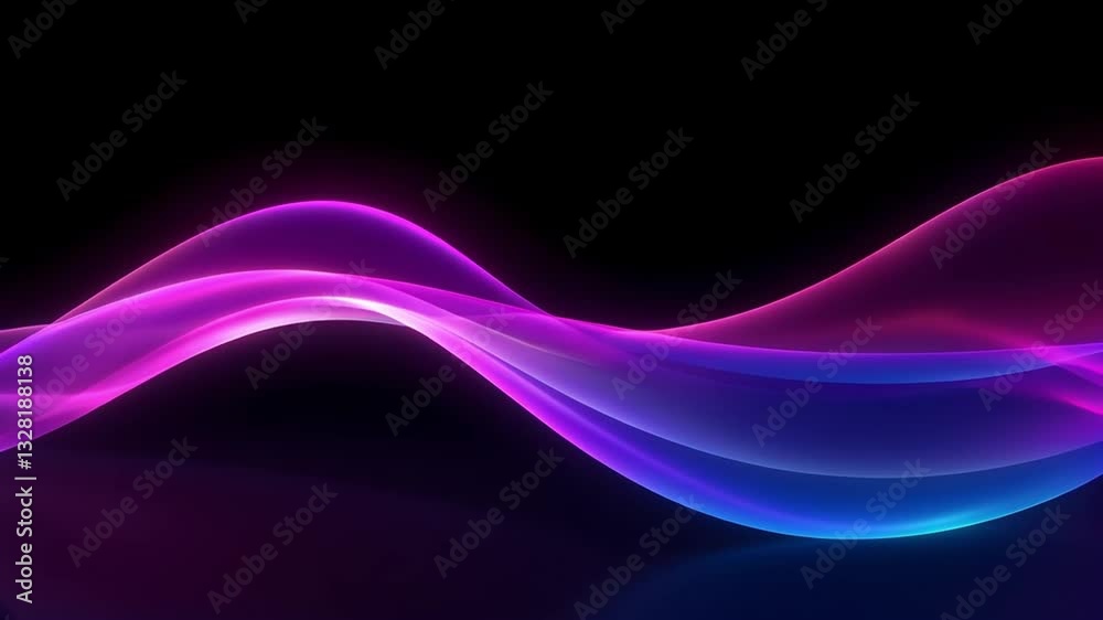 Futuristic Animation Smooth Flowing Wave of Holographic Light Transitioning Through Vibrant Colors Futuristic Animation Smooth Flowing Wave of Holographic Light Transitioning Through Vibrant Colors
