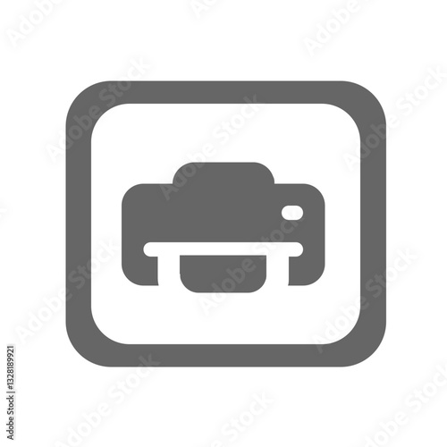 printer icon vector illustration