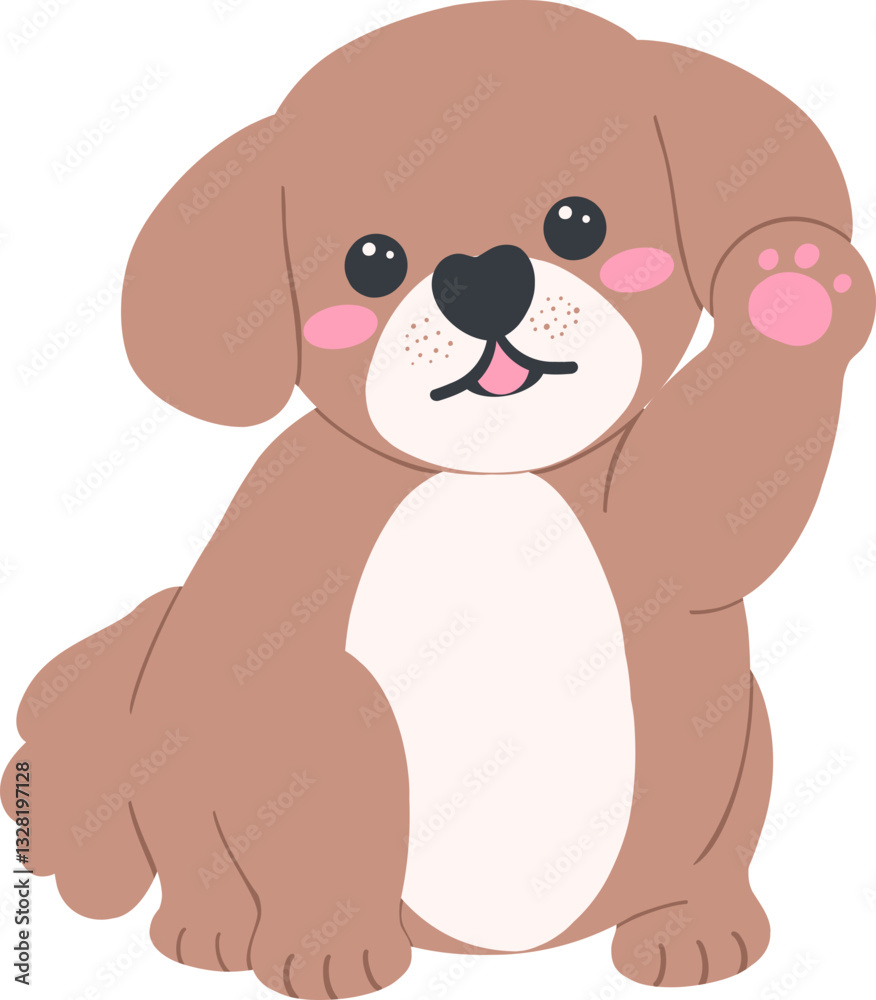 Shih Tzu Dog Cartoon Set in Cute Flat Design with Different Poses and Expressions Shih Tzu Dog Cartoon Set in Cute Flat Design with Different Poses and Expressions