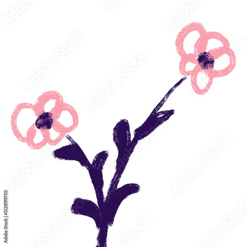 Pink and purple flower