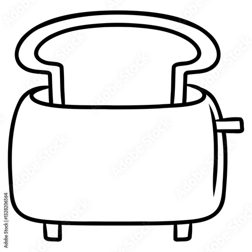 toaster machine icon vector