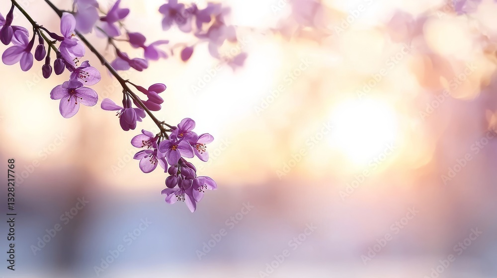 Fototapeta premium Spring blossom action nature park photography soft light close-up serenity concept