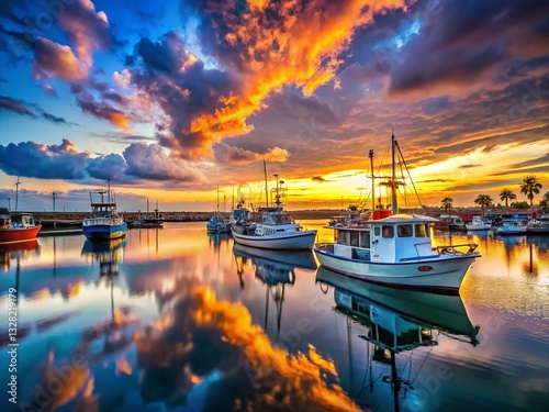 Newport Harbor Sunset: Dramatic Coastal Landscape Photography