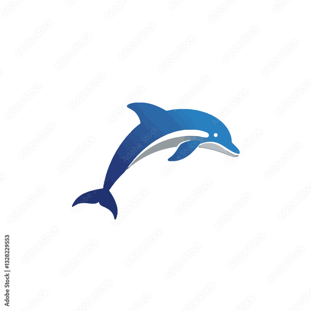 Obraz premium Blue Dolphin Logo