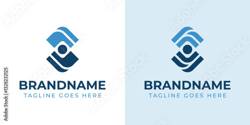 Letters FY People Logo,  integrated with abstract figures, symbolizing unity and collaboration