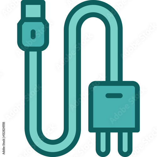 charging cable two tone icon