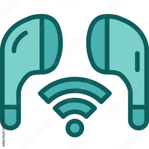 earbuds two tone icon