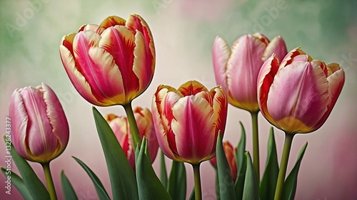 Elegant Pink Tulips