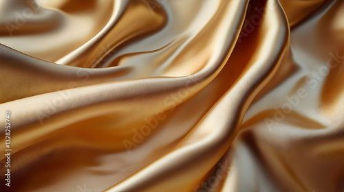 of luxurious satin fabric with deep, flowing folds creating an elegant effect 
