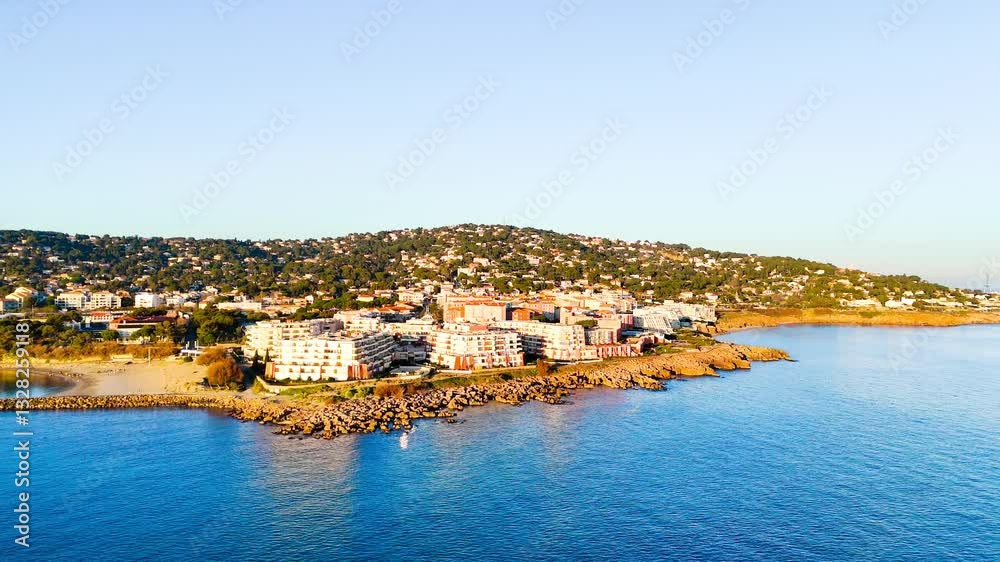 aerial city coast sea vacation building apartment aerial city coast sea vacation building apartment