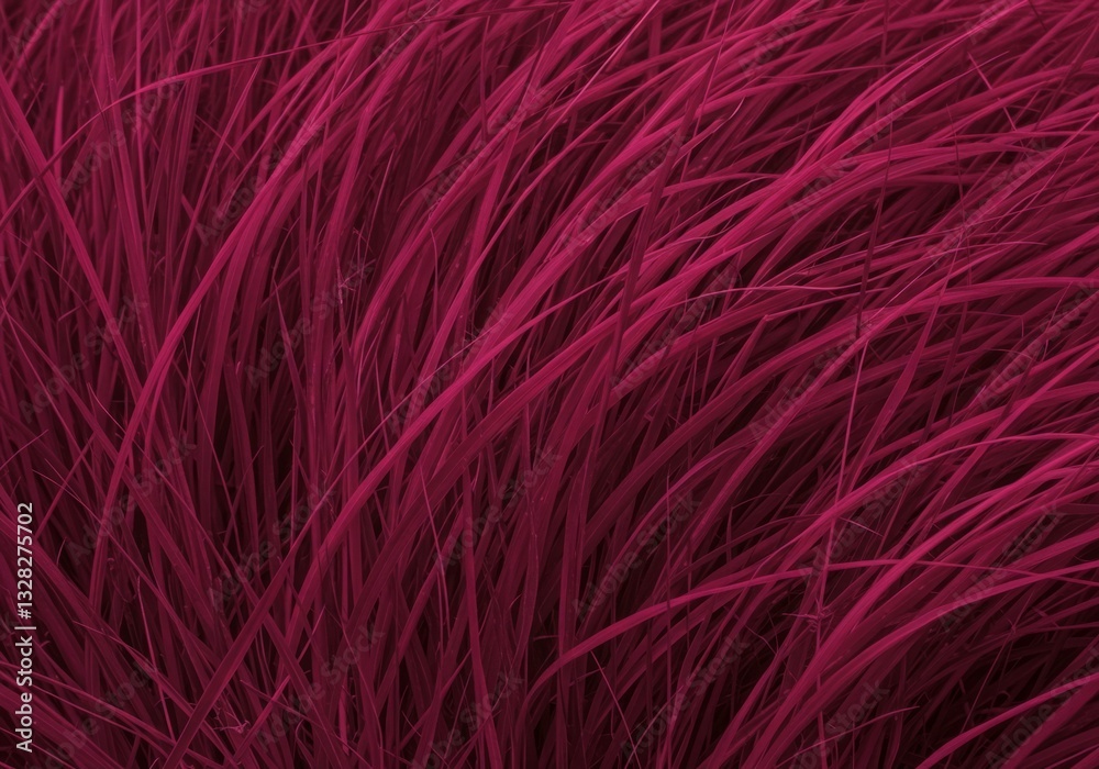 Fototapeta premium Vibrant Magenta Grass in Motion