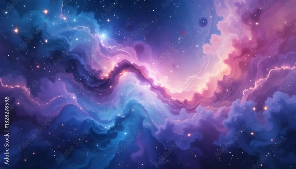 Dreamy Watercolor Cosmic Galaxy Background
A mesmerizing cosmic expanse painted in vibrant watercolor textures, blending deep blues, radiant pinks, and ethereal purples. Stars shimmer ac Dreamy Watercolor Cosmic Galaxy Background
A mesmerizing cosmic expanse painted in vibrant watercolor textures, blending deep blues, radiant pinks, and ethereal purples. Stars shimmer ac