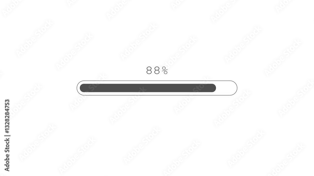 Animated loading bar. Loading progress icon animation. Animated loading bar. Loading progress icon animation.