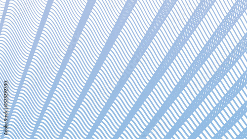 Aero Blue wave line stripes pattern background for fabric style