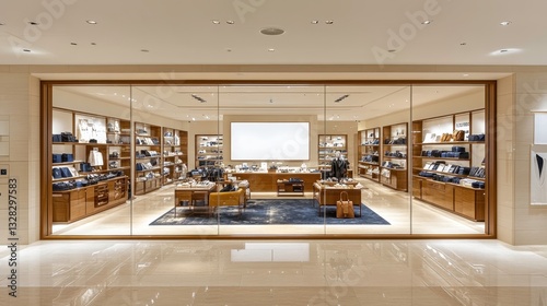Luxury retail store interior design shopping district photography modern perspective elegance