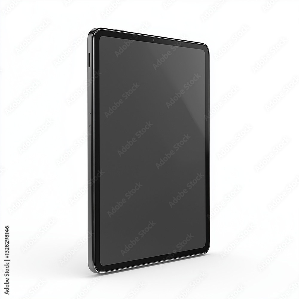 Minimalist Tablet on White Background